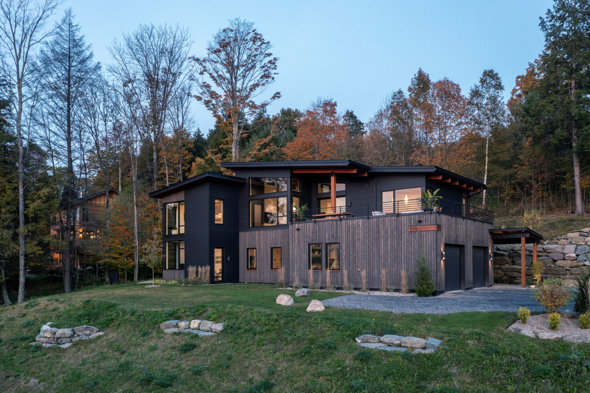 Mountain modern architecture Stowe VT